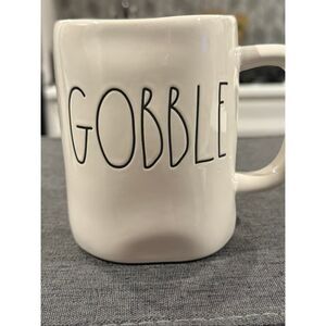 Rae Dunn Gobble Mug Orange Inside